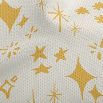 Simple Twinkling Stars Athletic Mesh Flat Back