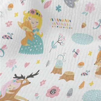 Cute Fairy Tale Princesses Terry