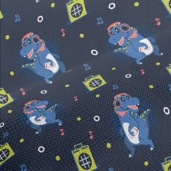 Dinosaur Dancing To Music Performance Linen