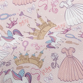Hand Drawn Cartoon Castle Grap Performance Linen