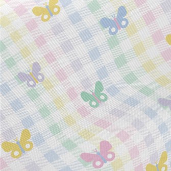 Colorful Butterfly Plaid Twill