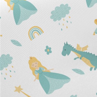 Cute Princess And Dragon Twill