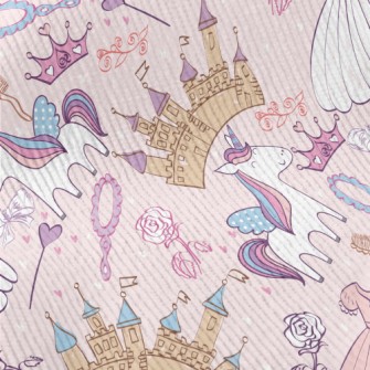 Hand Drawn Cartoon Castle Grap Standard Corduroy