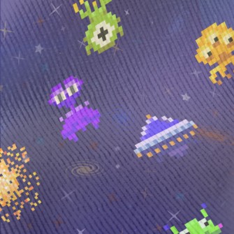 Pixel Style Alien Standard Corduroy