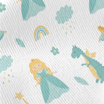 Cute Princess And Dragon Standard Corduroy