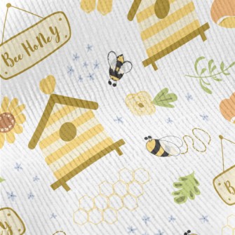 Cute Round Honey Bee Standard Corduroy