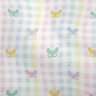 Colorful Butterfly Plaid Dobby