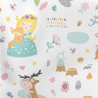 Cute Fairy Tale Princesses Stretch Ponte