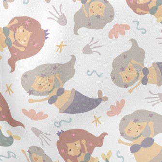 Cute Fairy Tale Mermaid Stretch Ponte