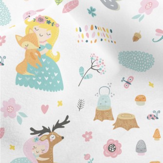 Cute Fairy Tale Princesses Micro Fleece