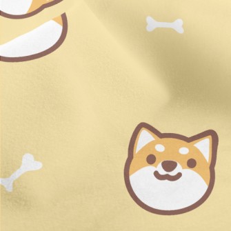 Cute And Lively Shiba Inu Micro Fleece