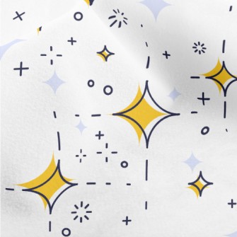 Simple Design Of Stars Micro Fleece