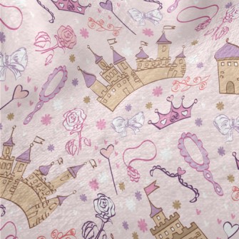 Pink Magic Castle And Items Minky