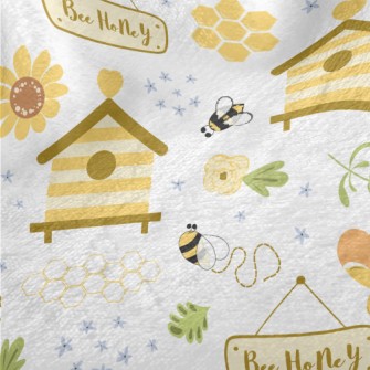 Cute Round Honey Bee Minky