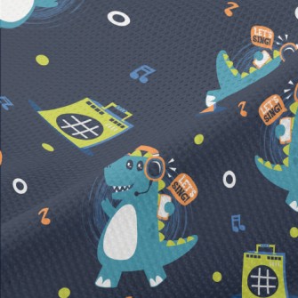 Dinosaur Rocking To Music Piqué