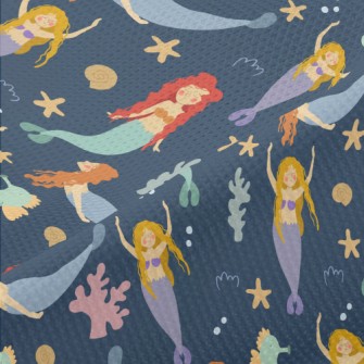 Mermaids In The Sea Piqué
