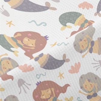Cute Fairy Tale Mermaid Piqué