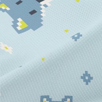 Cute Pixel Fox Piqué