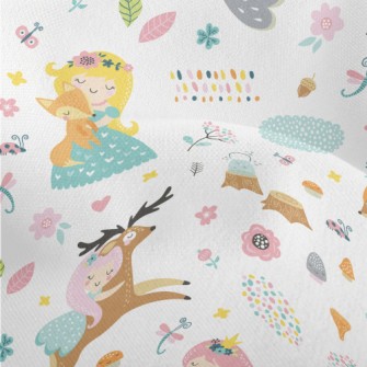 Cute Fairy Tale Princesses Lightweight Performance Linen