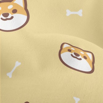 Cute And Lively Shiba Inu Lightweight Performance Linen