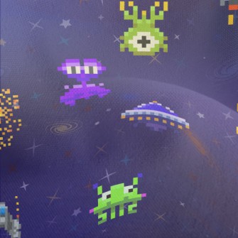 Pixel Style Alien Lightweight Performance Linen