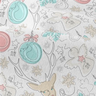 Line Pattern Of Christmas Deco Modern Jersey