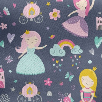 Princess Of Fantasy Colors Jersey Backed Fleece