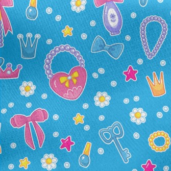 Fantasy And Colorful Princess  Jersey Backed Fleece