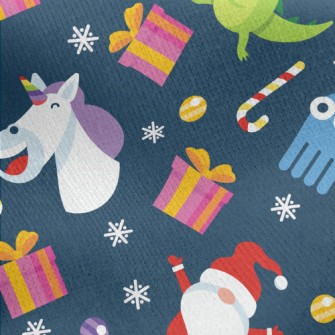 Christmas-themed Graphics Jersey Backed Fleece