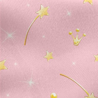 Bright Twinkling Stars Jersey Backed Fleece