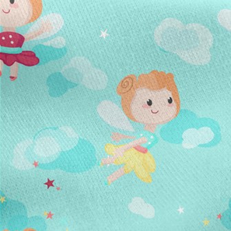 Beautiful And Cute Fairy Jersey Backed Fleece