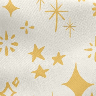 Simple Twinkling Stars Jersey Backed Fleece