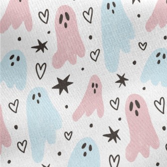 Simple Cute Ghost Jersey Backed Fleece