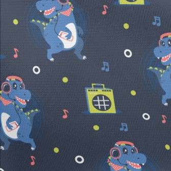 Dinosaur Dancing To Music Pongee