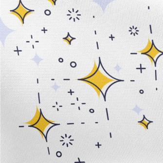 Simple Design Of Stars Pongee