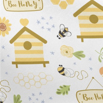 Cute Round Honey Bee Pongee