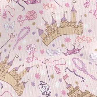 Pink Magic Castle And Items Stretch Jersey