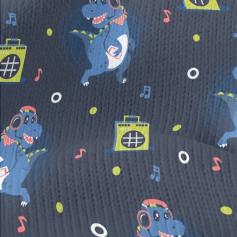 Dinosaur Dancing To Music Stretch Jersey
