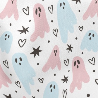 Simple Cute Ghost Lightweight Cotton Poplin