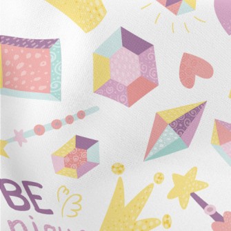 Bright And Shiny Gemstones Lightweight Cotton Poplin
