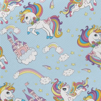 Bright And Realistic Rainbow P Midweight Cotton Poplin