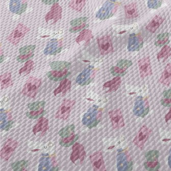 Cute And Silly Alice In Wonder Birdseye Piqué