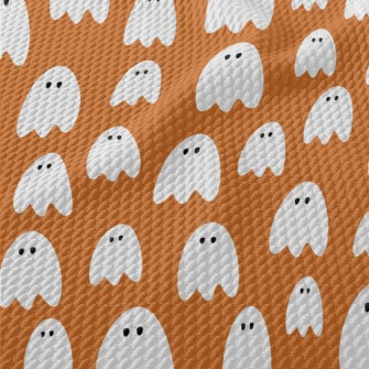 Cute Pure White Ghost Birdseye Piqué