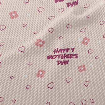 Pink And Warm Mother&#39;s Day Birdseye Piqué