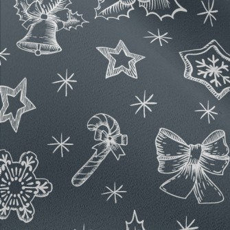 Simple Lines Of Christmas Item Chiffon