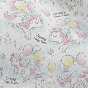Beautiful Cartoon Rainbow Pony Chiffon