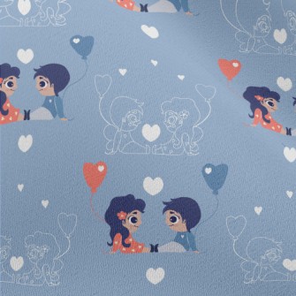 Cute Sweet Couple Chiffon