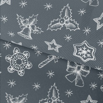 Simple Lines Of Christmas Item Waterproof Oxford