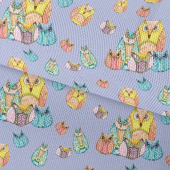 Strange Hand Drawn Owl Waterproof Oxford