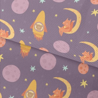 Rocket Flying Into Space Waterproof Oxford